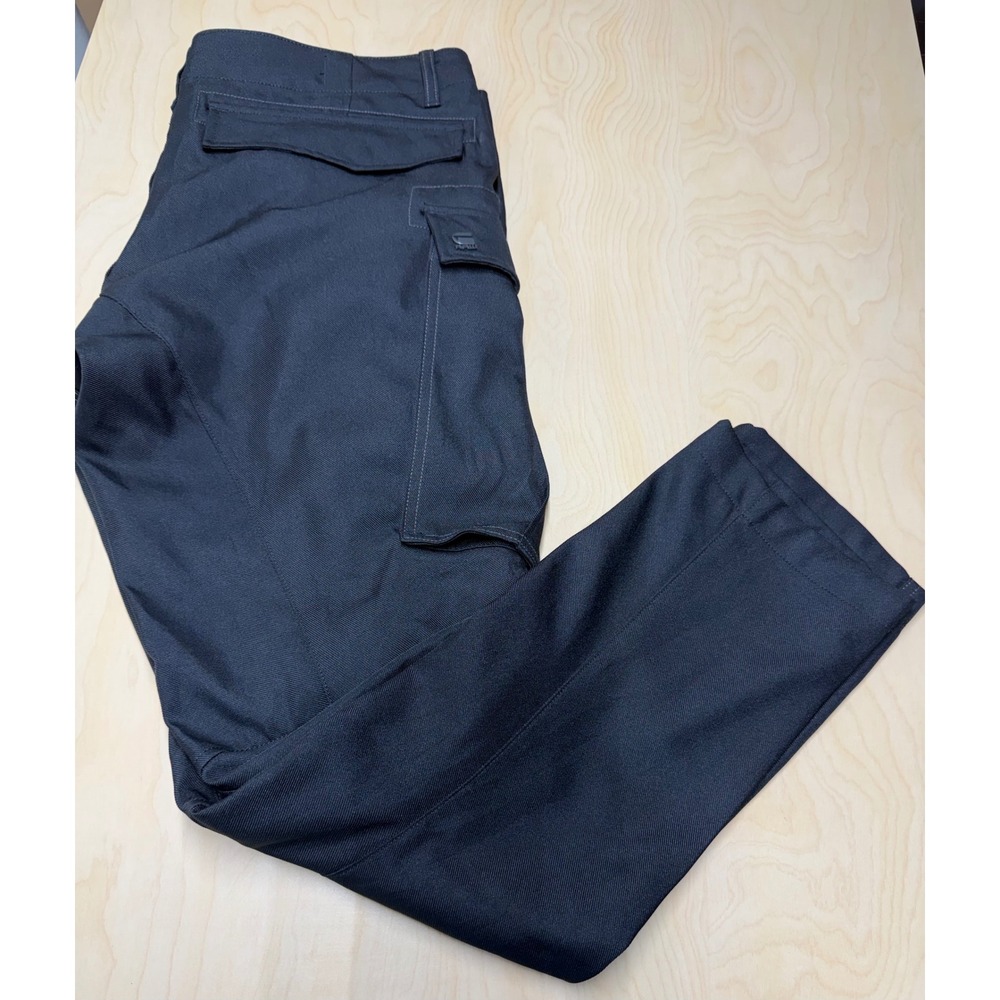 G-Star Raw Rovic Zip 3D Cargo Pants Mens 36x32 Black Tapered Utility Trousers